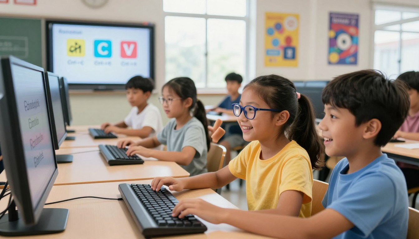 Keyboard shortcuts for kids