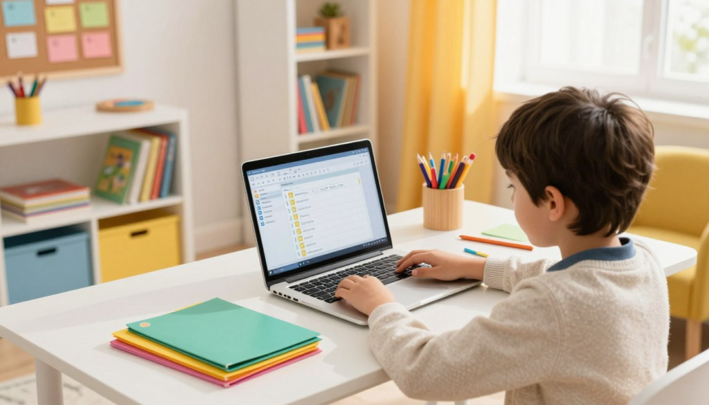 clean desktop computer organization