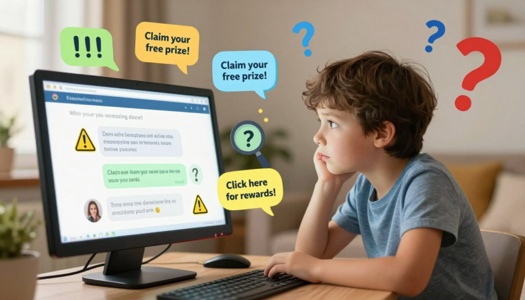 signs of online scams for kids