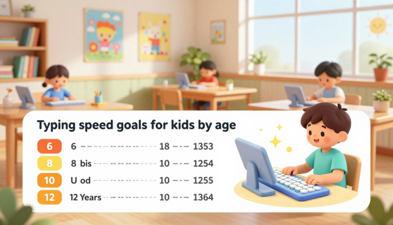 Typing Speed Goals for Kids by Age