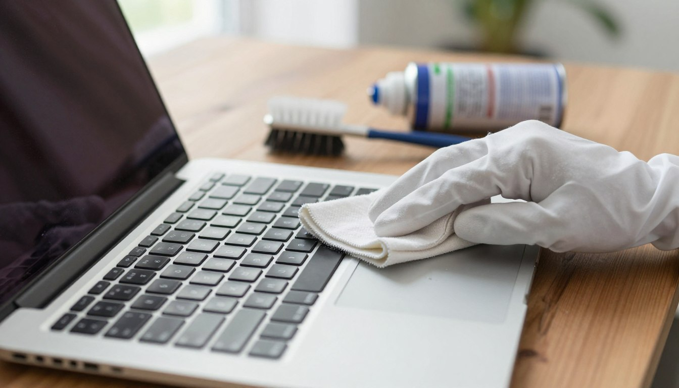 Clean a Laptop Keyboard Safely